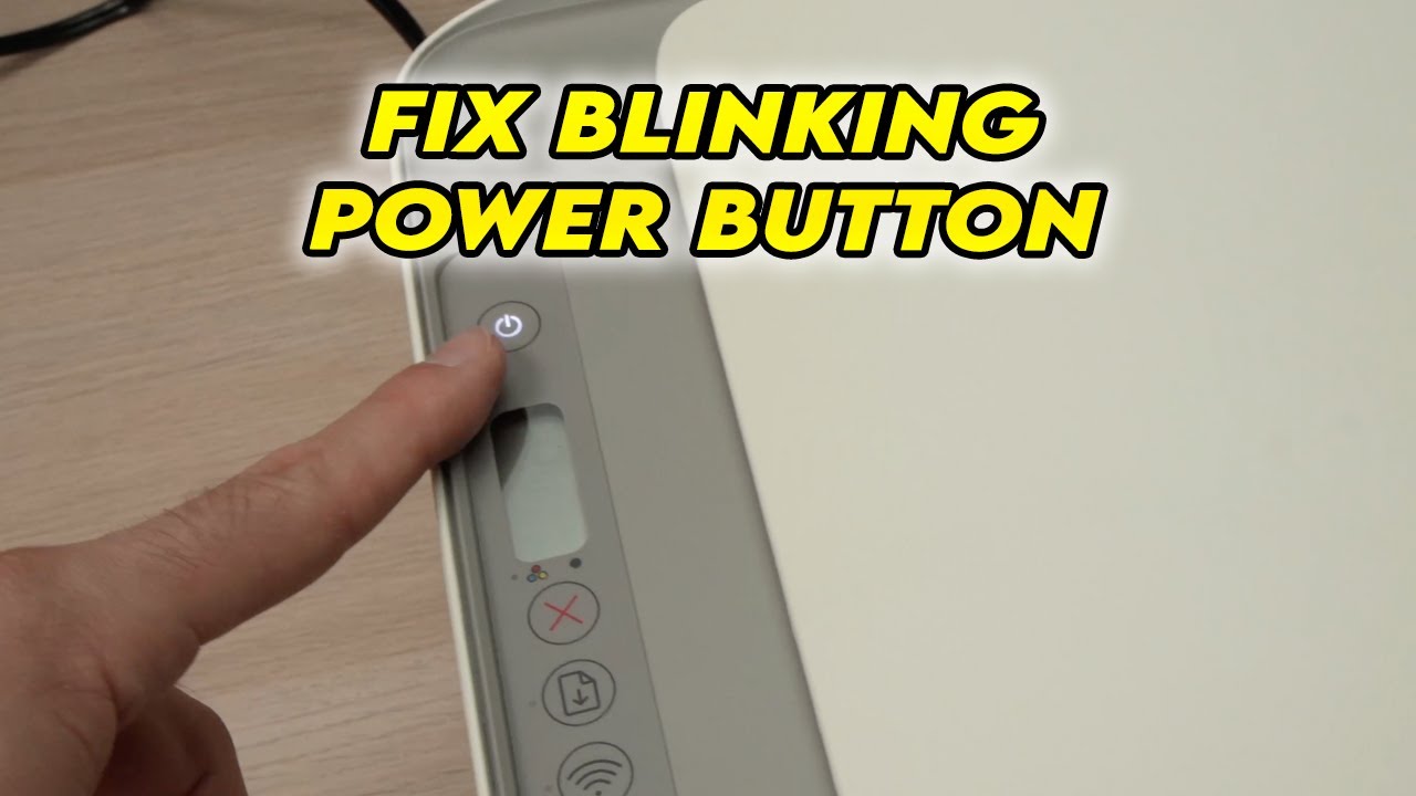 fix hp printer light blinking