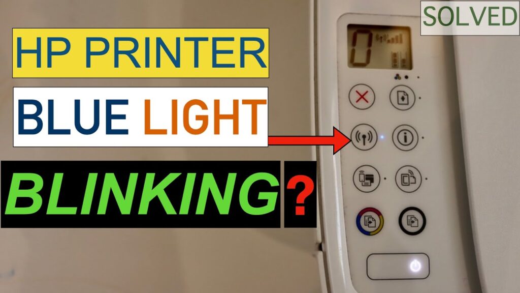 how to fix hp printer light blinking